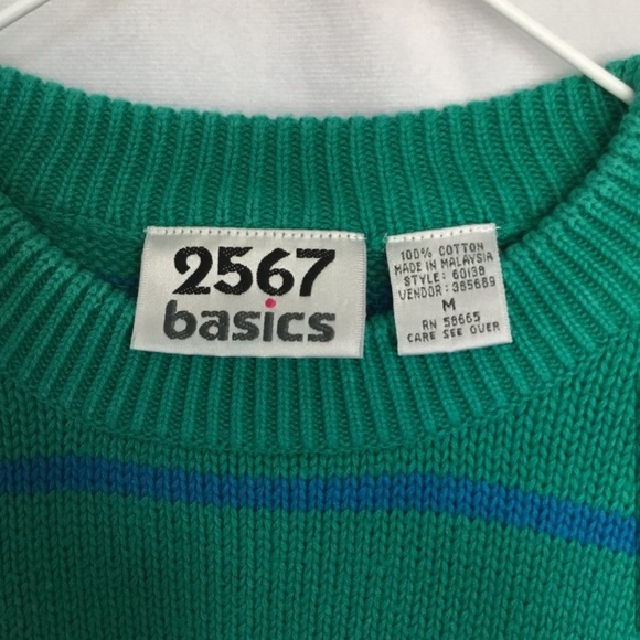 Nordstrom's 2567 Basics pullover heavy cotton crewneck sweater size Medium - Picture 3 of 4